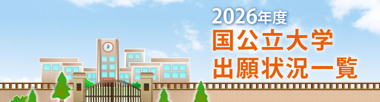 2026年度 国公立大出願状況