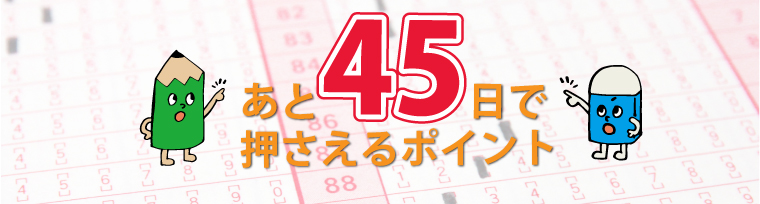 共通テスト 科目別学習アドバイス‐あと45日で押さえるポイント