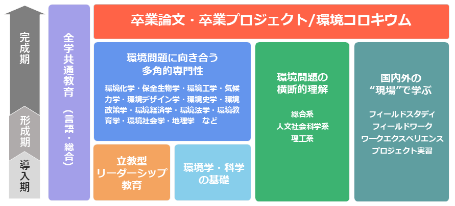 環境学部カリキュラム全体像