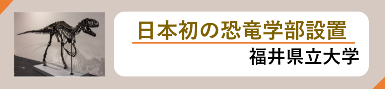 日本初の恐竜学部設置 福井県立大学