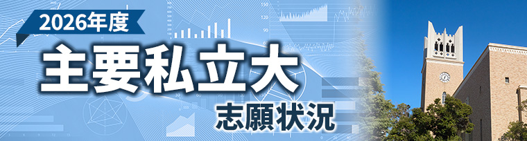 2026年度主要私立大志願状況